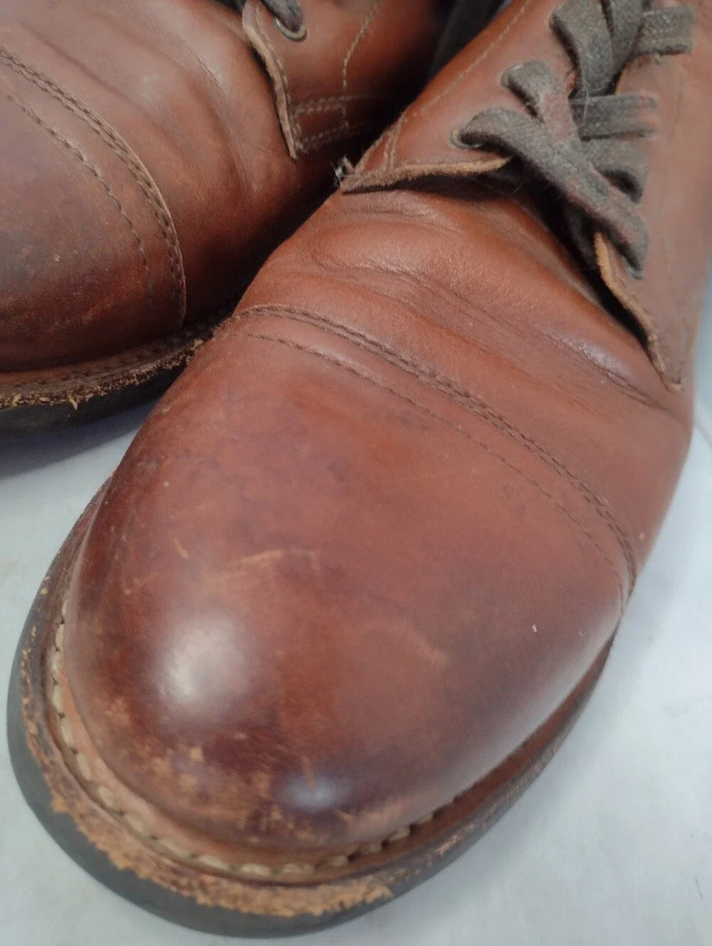 Thursday Boot Co Captain Leather Ankle Boot Brown Men size 11 Lace Up XX